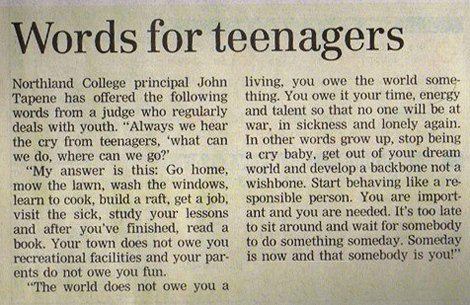 Words for Teens… The fine line of motivation